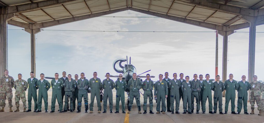 La Fuerza Aérea brasileña y la de Estados Unidos durante los entrenamientos conjuntos con el A-29 Super Tucano.